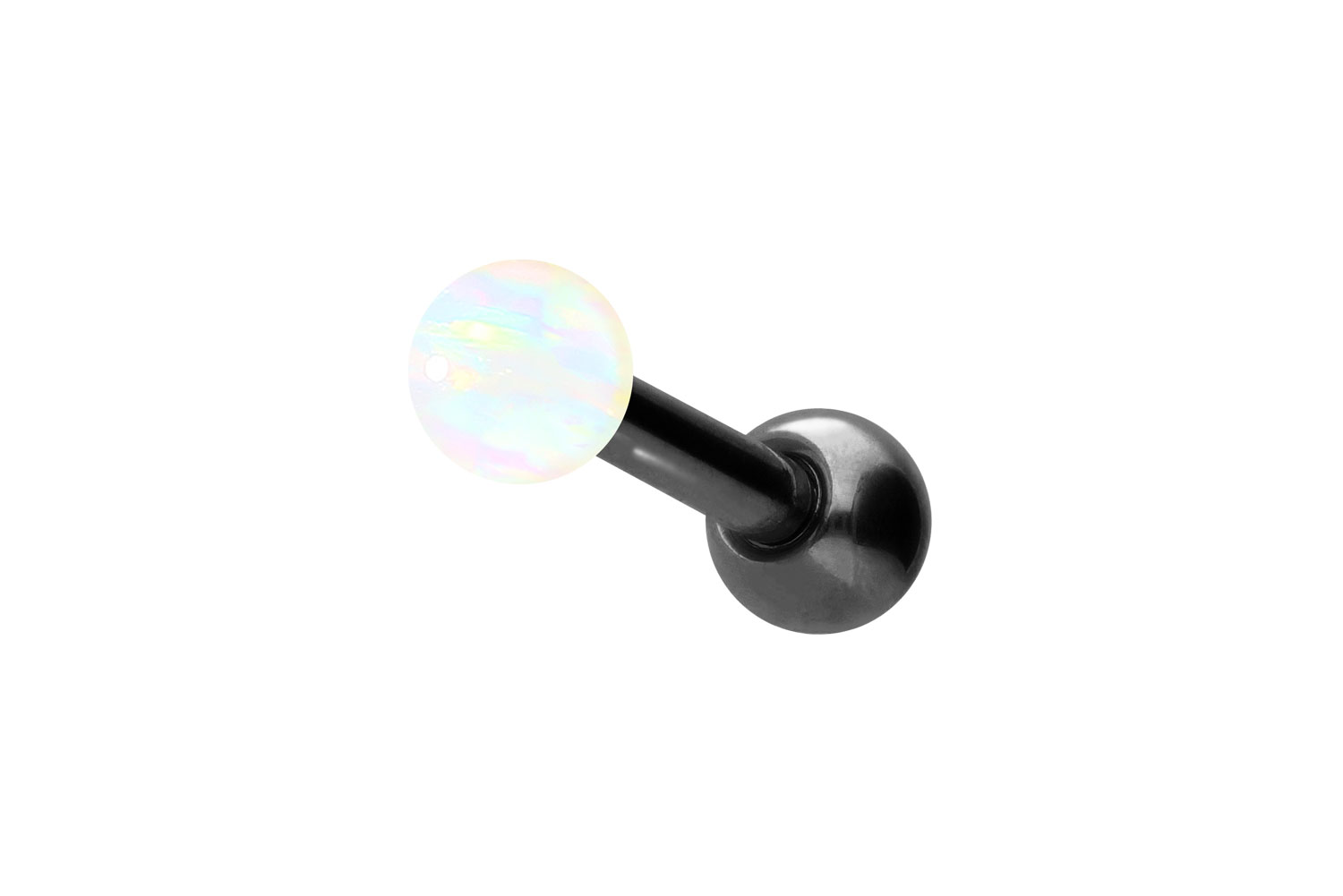 Titan Ohrpiercing SYNTHETISCHER OPAL